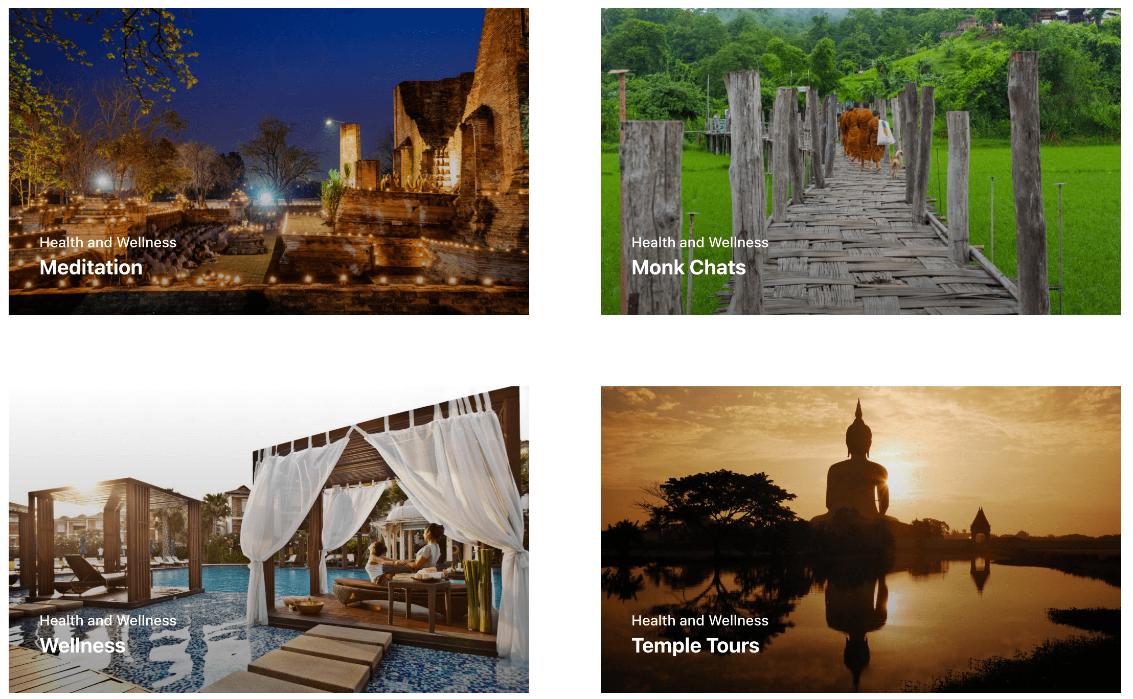 Example Health and Wellness Travel Packages from Thailand Insider