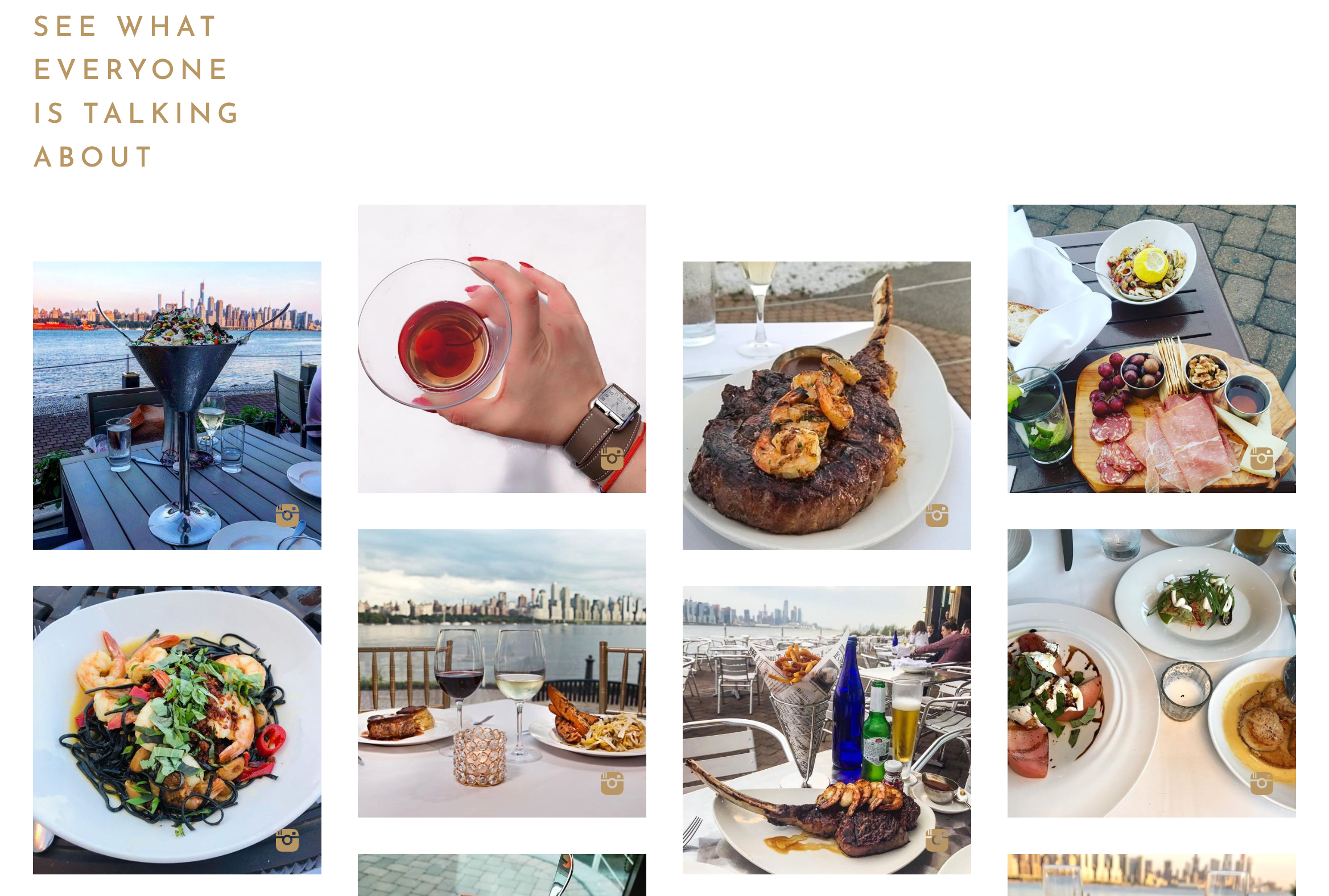 Restaurant website social media