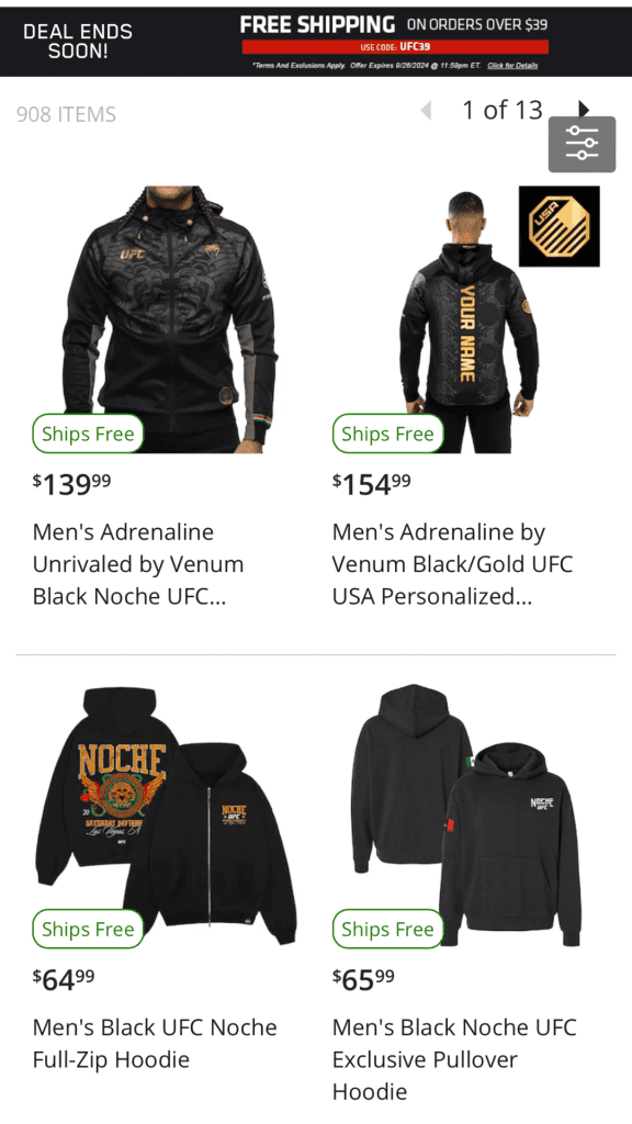 ultimate-fighting-championship-e-commerce-marketing-services